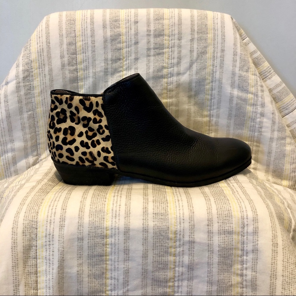 Leather booties